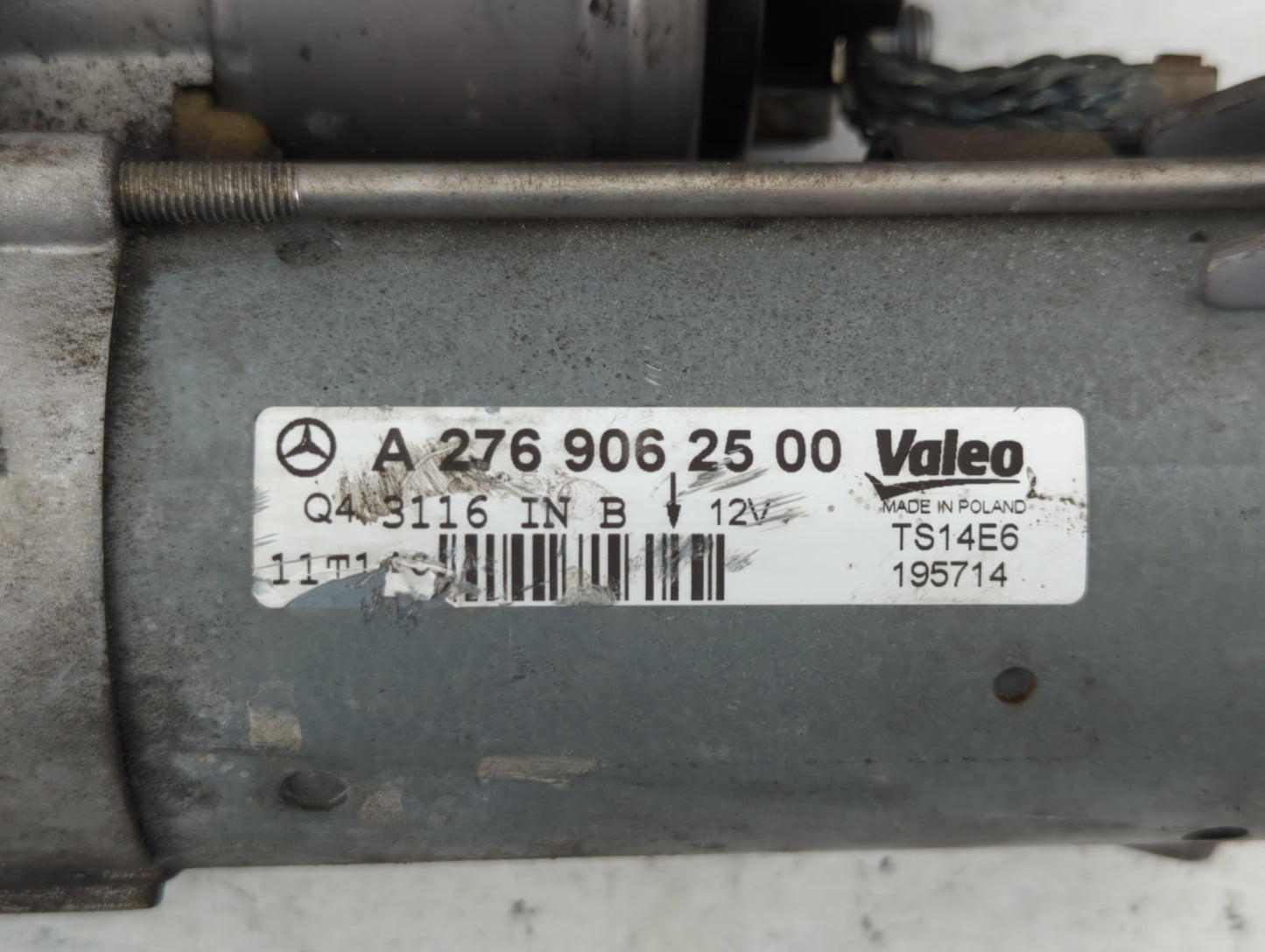 2012-2015 Mercedes-Benz Ml350 Car Starter Motor Solenoid OEM P/N:A 276 906 25 00 Fits Fits 2012 2013 2014 2015 2016 2017 201