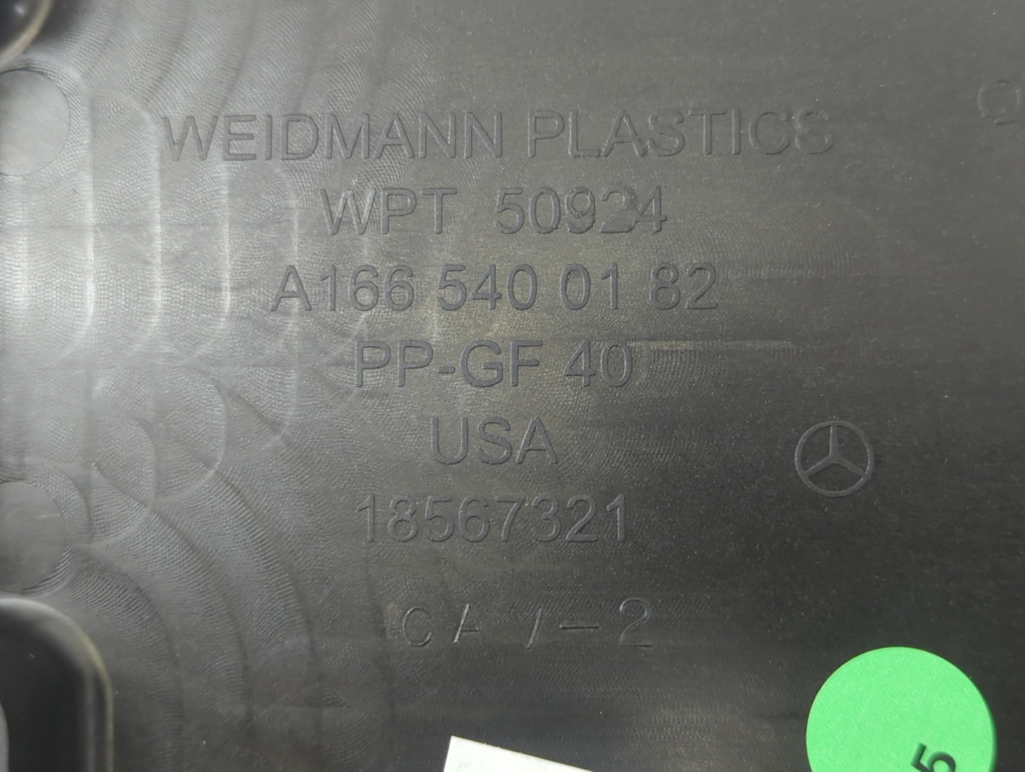 2012 Mercedes-Benz Ml350 Fusebox Fuse Box Panel Relay Module P/N:A166 540 01 82 Fits OEM Used Auto Parts - Oemusedautoparts1
