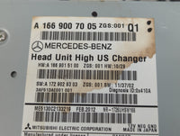 2012 Mercedes-Benz Ml350 Radio AM FM Cd Player Receiver Replacement P/N:A 166 900 70 05 Fits OEM Used Auto Parts - Oemusedau