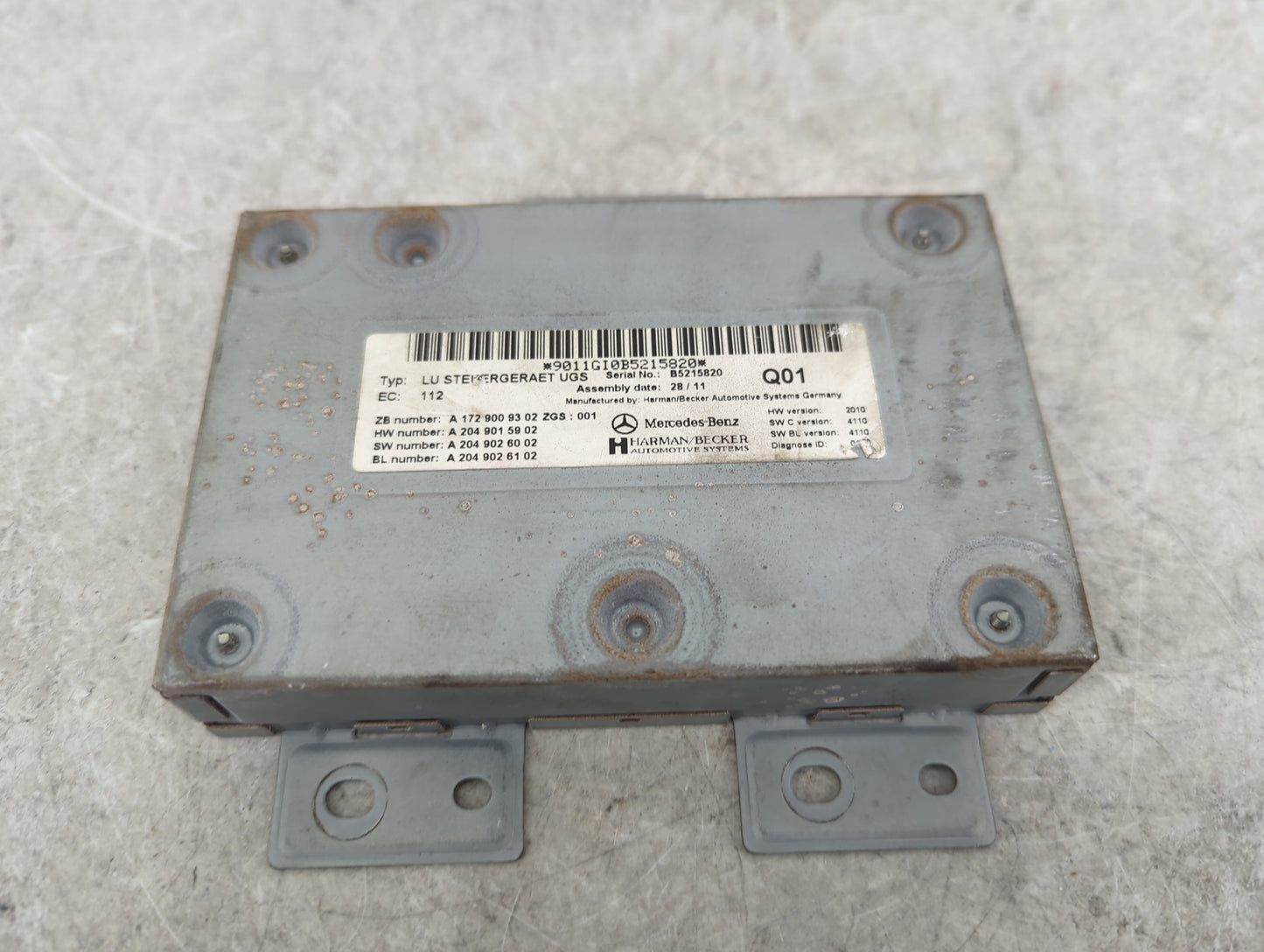 2012 Mercedes-benz S550 Body Control Module Bcm Inner Cabin Fuse Box - Oemusedautoparts1.com