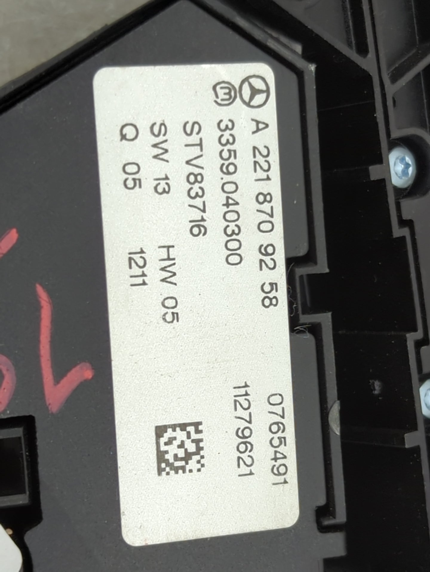 2012 Mercedes-benz S Class Driver Left Seat Switch - Oemusedautoparts1.com