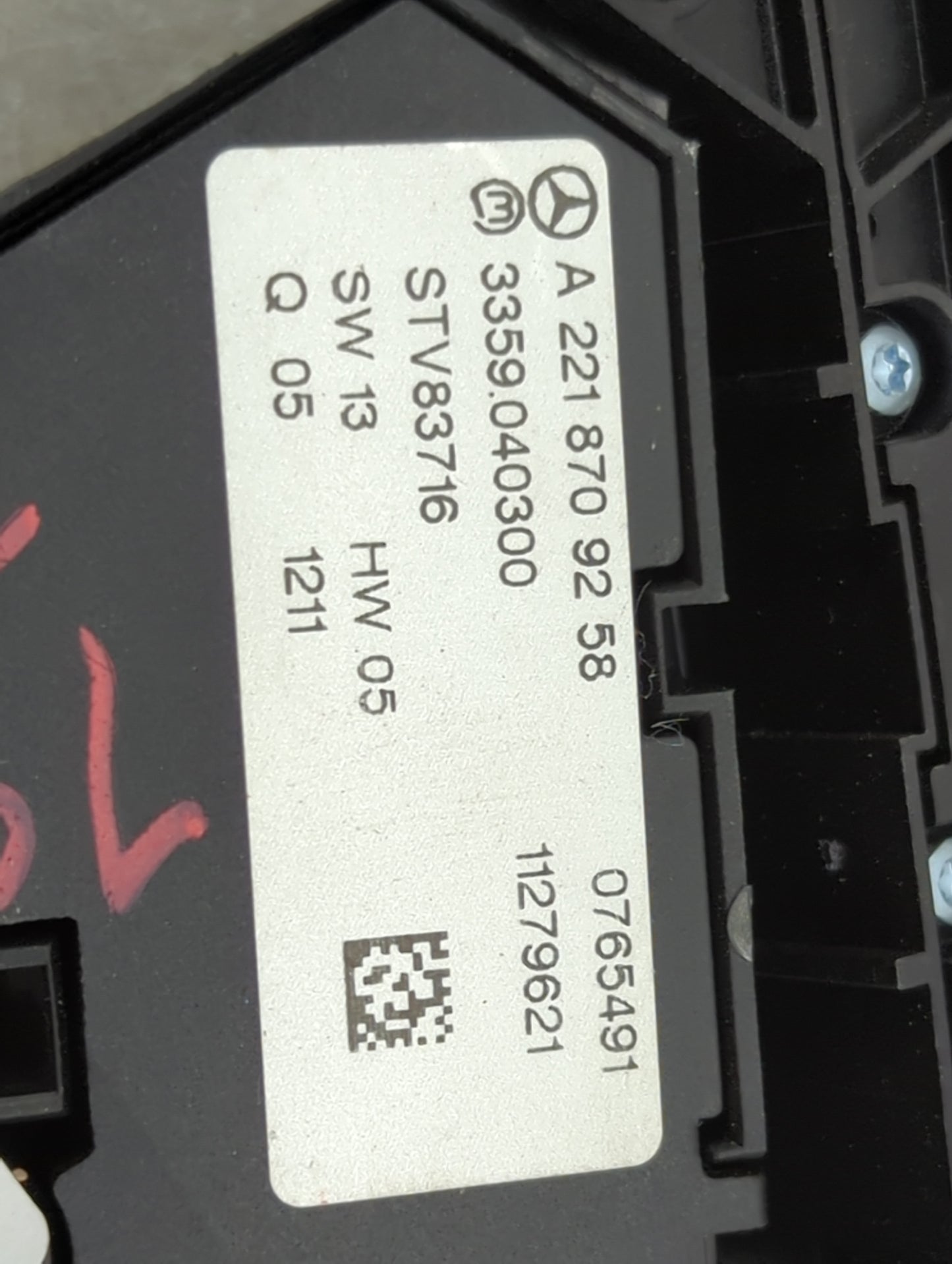 2012 Mercedes-benz S Class Driver Left Seat Switch - Oemusedautoparts1.com