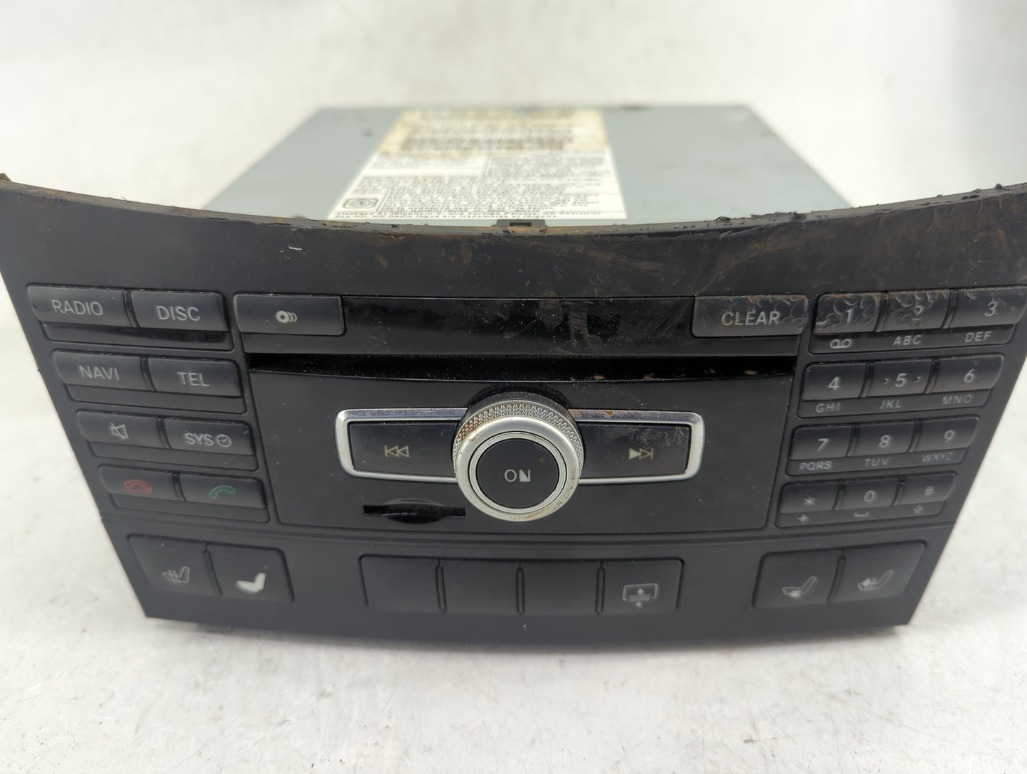 2012 Mercedes E-Class Radio AM FM Cd Player Receiver Replacement P/N:A2129005014 A2129011706, A1729029303 Fits Fits 2011 OEM