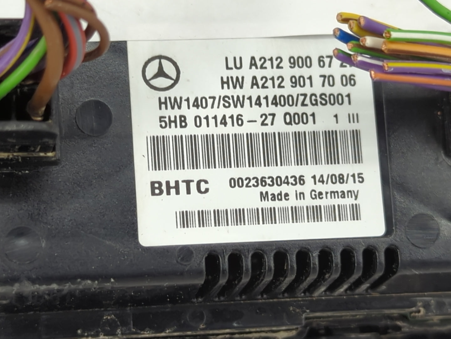 2012 Mercedes E-Class Climate Control Module Temperature AC/Heater Replacement P/N:A2129006727 A2129017006, 5HB011416-27 Fit