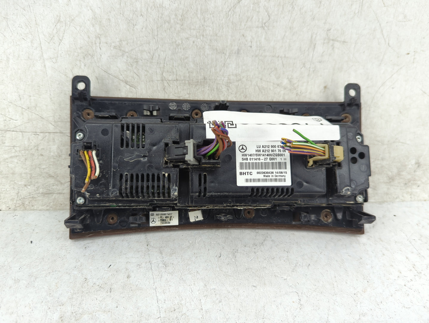 2012 Mercedes E-Class Climate Control Module Temperature AC/Heater Replacement P/N:A2129006727 A2129017006, 5HB011416-27 Fit