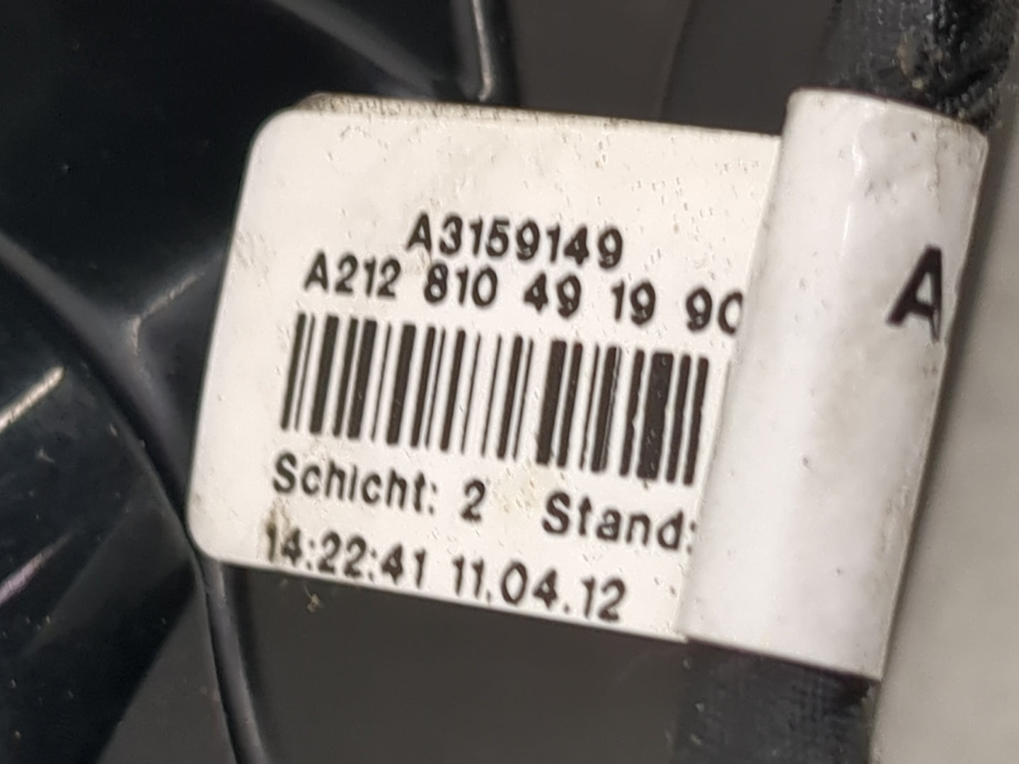 2012 Mercedes E-Class Driver Side View Mirror - Left Door Mirror OEM Used - Oemusedautoparts1.com