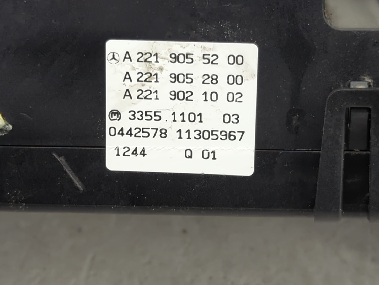2012 Mercedes Sclass Climate Control Module Temperature AC/Heater Replacement P/N:A2219055200 A2219052800 Fits Fits 2010 201