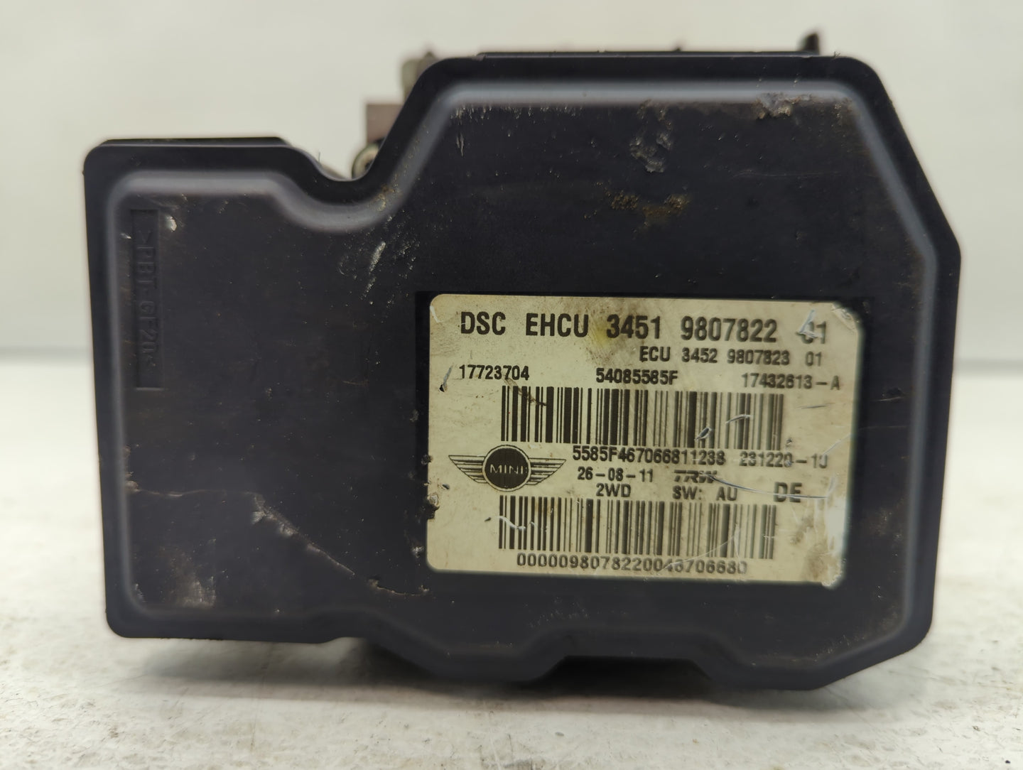 2012 Mini Clubman ABS Pump Control Module Replacement P/N:34519807822 34529807823, 17723704, 54085585F, 17432613-A Fits Fits