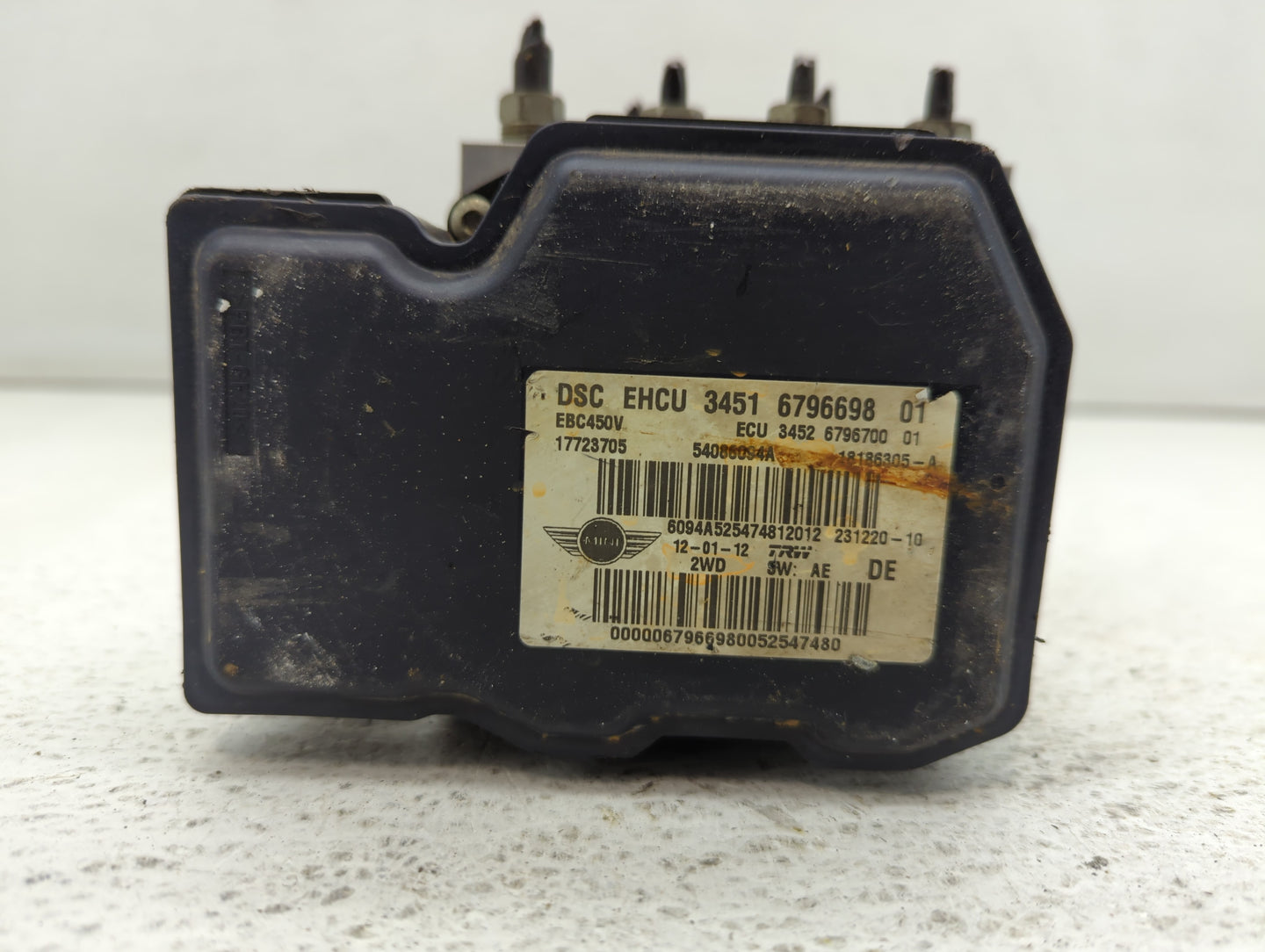2012-2013 Mini Cooper ABS Pump Control Module Replacement P/N:3451 6796698 Fits Fits 2012 2013 OEM Used Auto Parts - Oemused