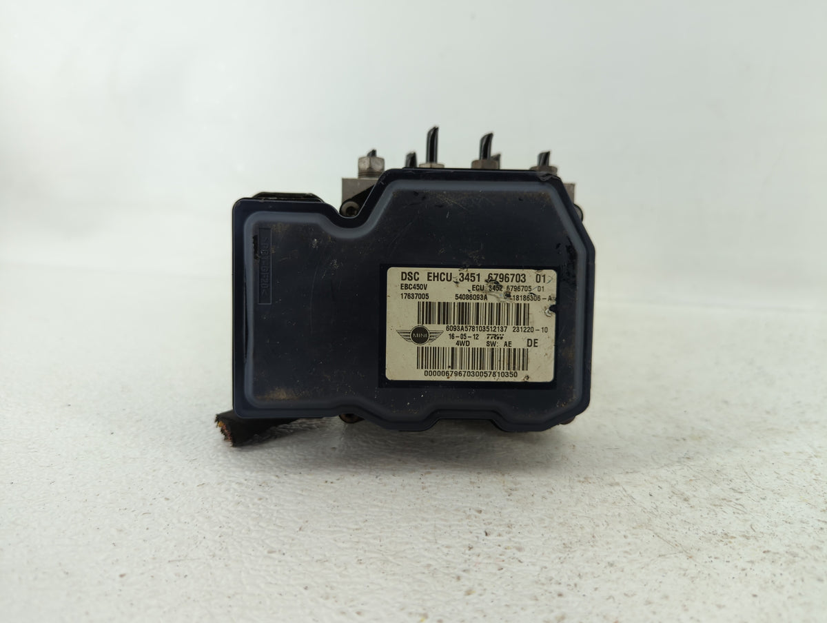 2012 Mini Cooper Countryman Anti-Lock Brake ABS Pump Module Actuator OEM P/N:3451 9808313 3451 9811615, 3451 6796703 Fits OE