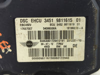 2012 Mini Cooper Countryman Anti-Lock Brake ABS Pump Module Actuator OEM P/N:3451 9808313 3451 9811615, 3451 6796703 Fits OE