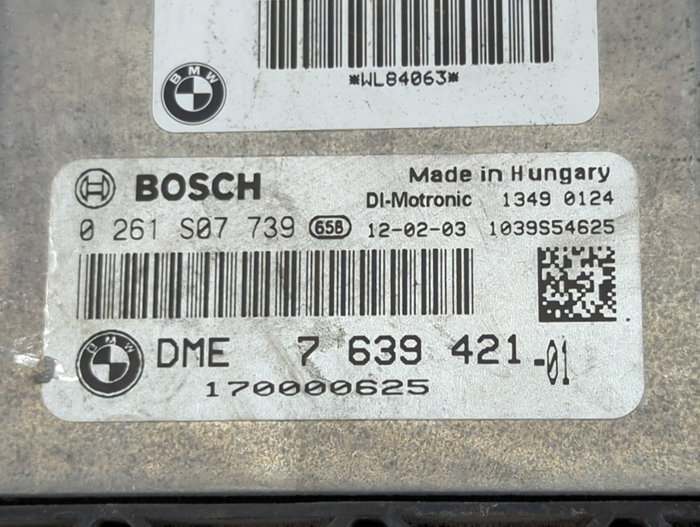 2012 Mini Countryman PCM Engine Control Computer ECU ECM PCU OEM P/N:73826232 0261S07739, DME7639421-01, 170000625 Fits Fits