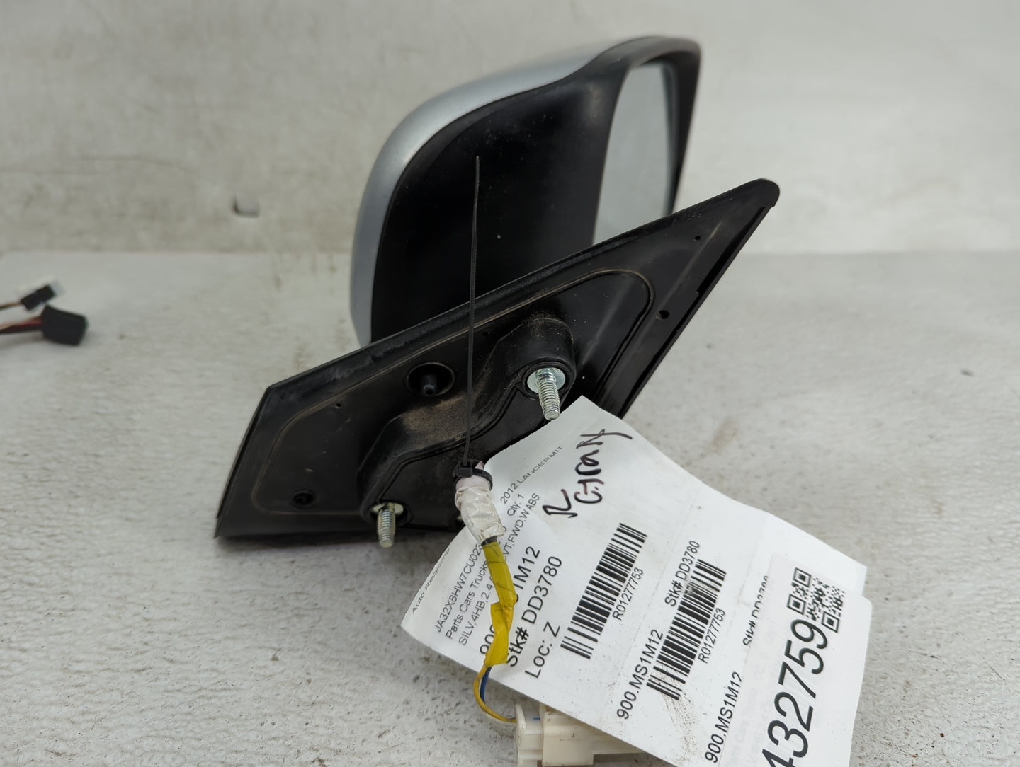 2012 Mitsubishi Lancer Passenger Side View Mirror - Right Door Mirror OEM Used - Oemusedautoparts1.com