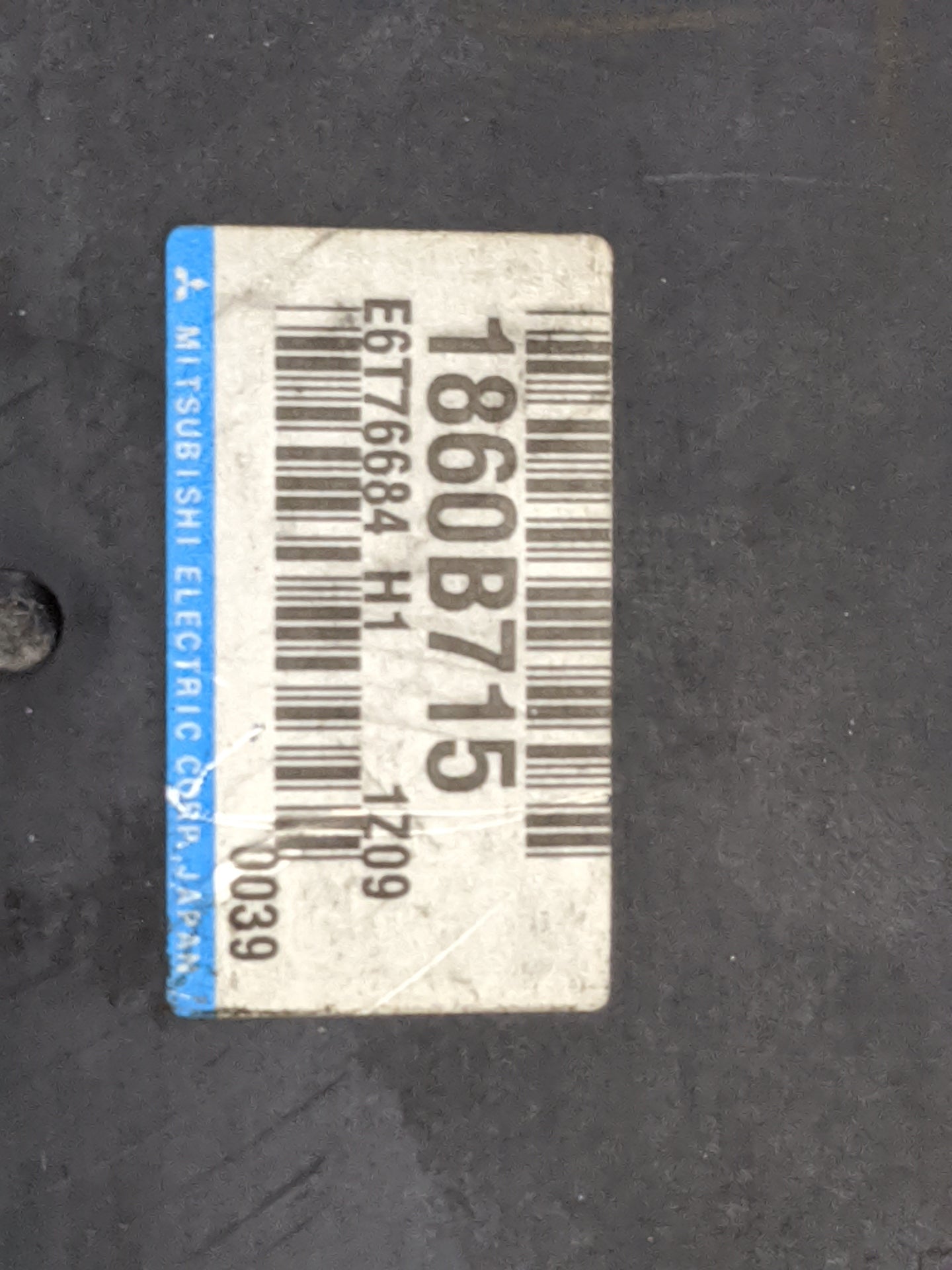 2012 Mitsubishi Outlander PCM Engine Control Computer ECU ECM PCU OEM P/N:1860B715 E6T76684 Fits OEM Used Auto Parts - Oemus