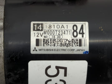 2012 Mitsubishi Outlander Car Starter Motor Solenoid OEM P/N:M000T23471 Fits OEM Used Auto Parts