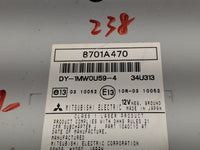 2011-2013 Mitsubishi Outlander Sport Radio AM FM Cd Player Receiver Replacement P/N:8701A470 Fits OEM Used Auto Parts - Oemu