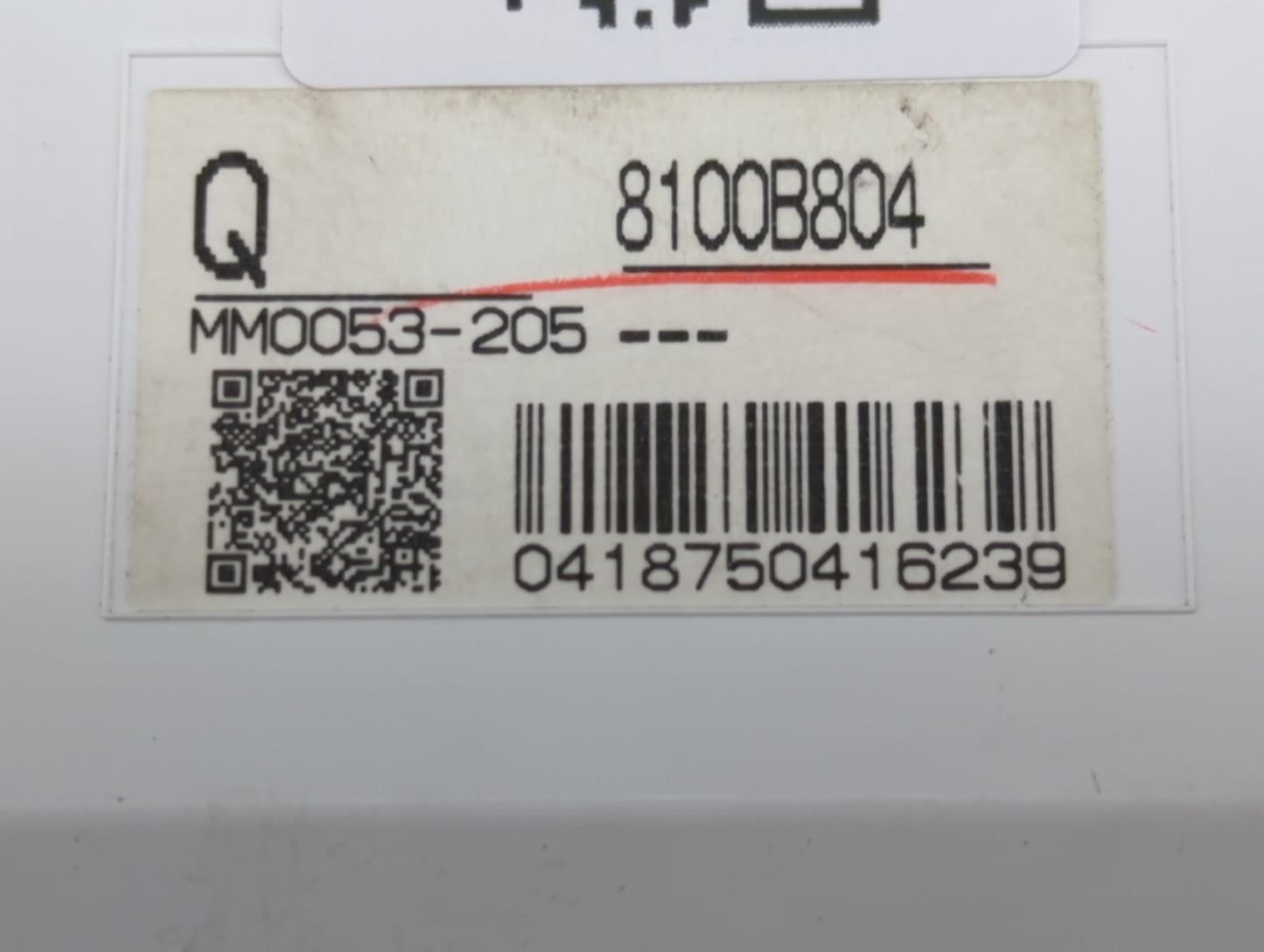 2012 Mitsubishi Outlander Sport Instrument Cluster Speedometer Gauges P/N:8100B804 Fits OEM Used Auto Parts - Oemusedautopar