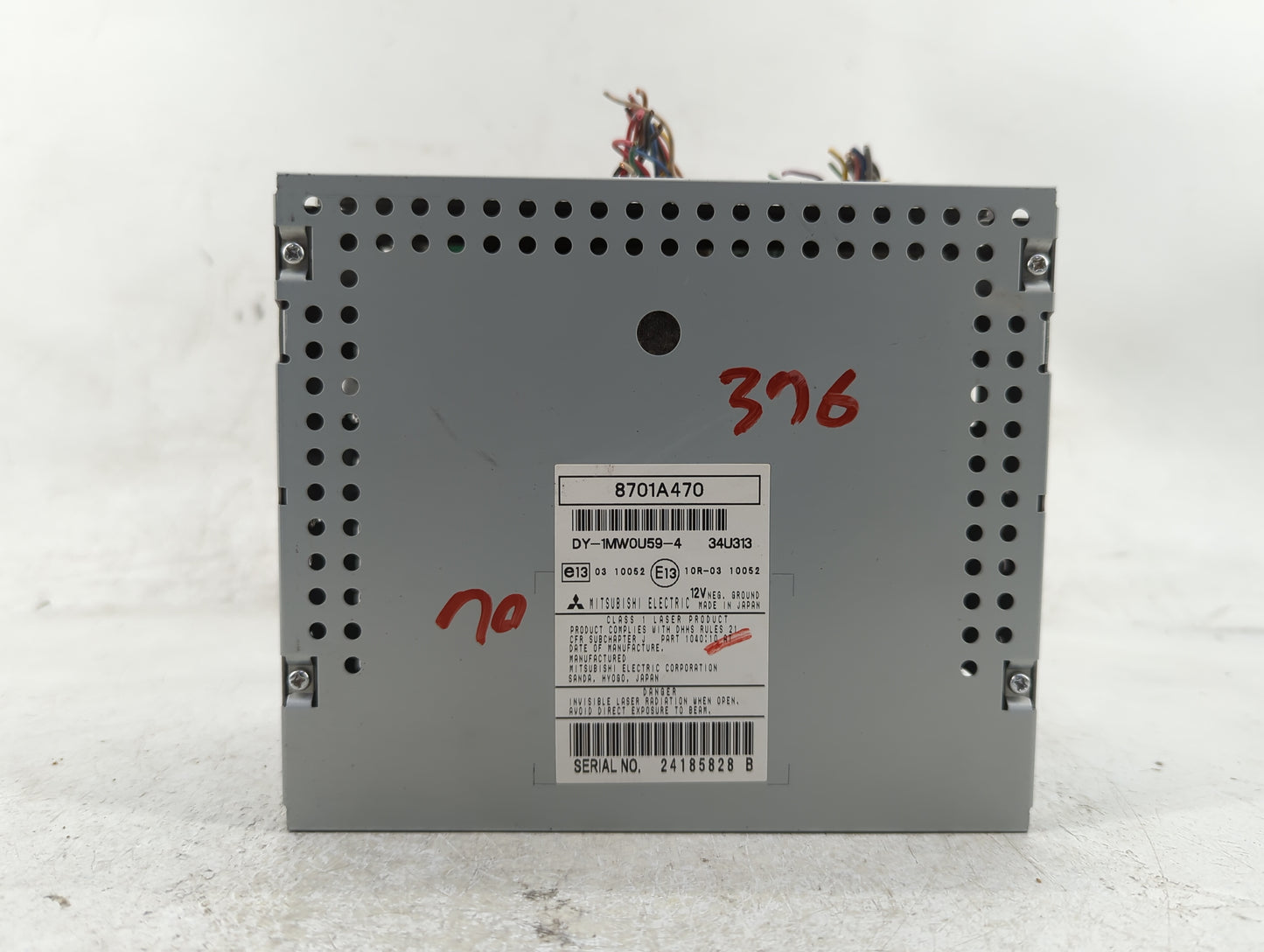 2011-2013 Mitsubishi Outlander Sport Radio AM FM Cd Player Receiver Replacement P/N:8701A470 Fits OEM Used Auto Parts - Oemu