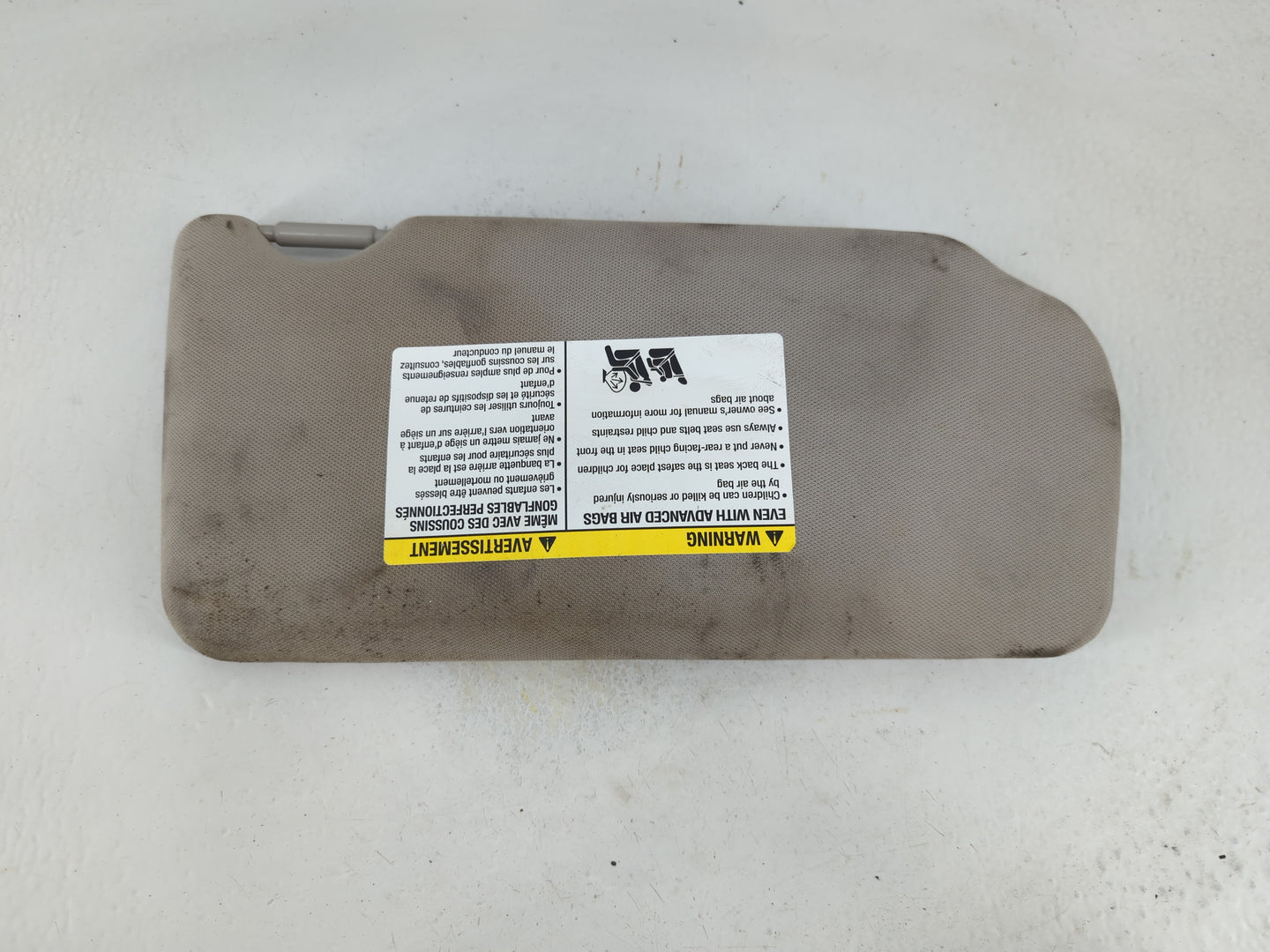 2010-2012 Nissan Altima Sun Visor Shade Replacement Passenger Right Mirror Fits Fits 2010 2011 2012 OEM Used Auto Parts - Oe
