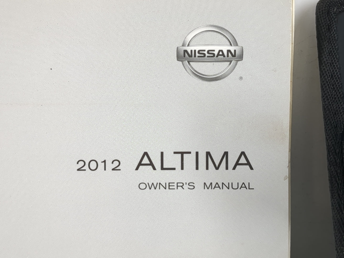 2012 Nissan Altima Owners Manual Book Guide OEM Used Auto Parts - Oemusedautoparts1.com