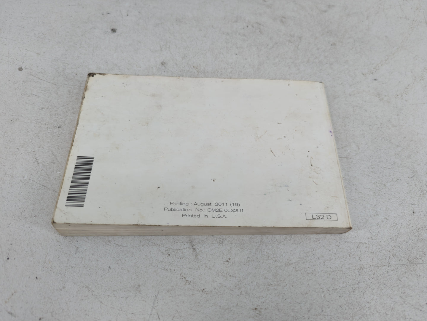 2012 Nissan Altima Owners Manual Book Guide P/N:OM2E 0L32U1 OEM Used Auto Parts - Oemusedautoparts1.com