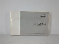 2012 Nissan Altima Owners Manual Book Guide OEM Used Auto Parts - Oemusedautoparts1.com