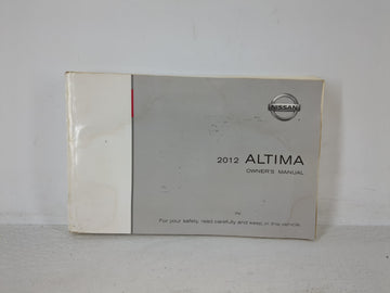 2012 Nissan Altima Owners Manual Book Guide OEM Used Auto Parts - Oemusedautoparts1.com