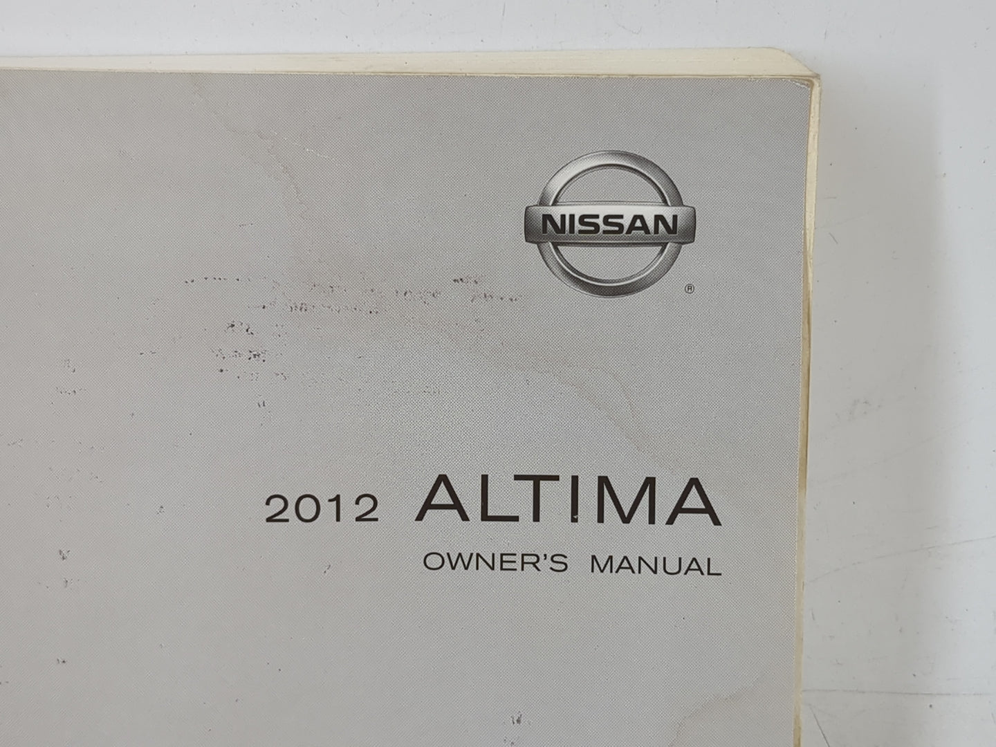 2012 Nissan Altima Owners Manual Book Guide OEM Used Auto Parts - Oemusedautoparts1.com