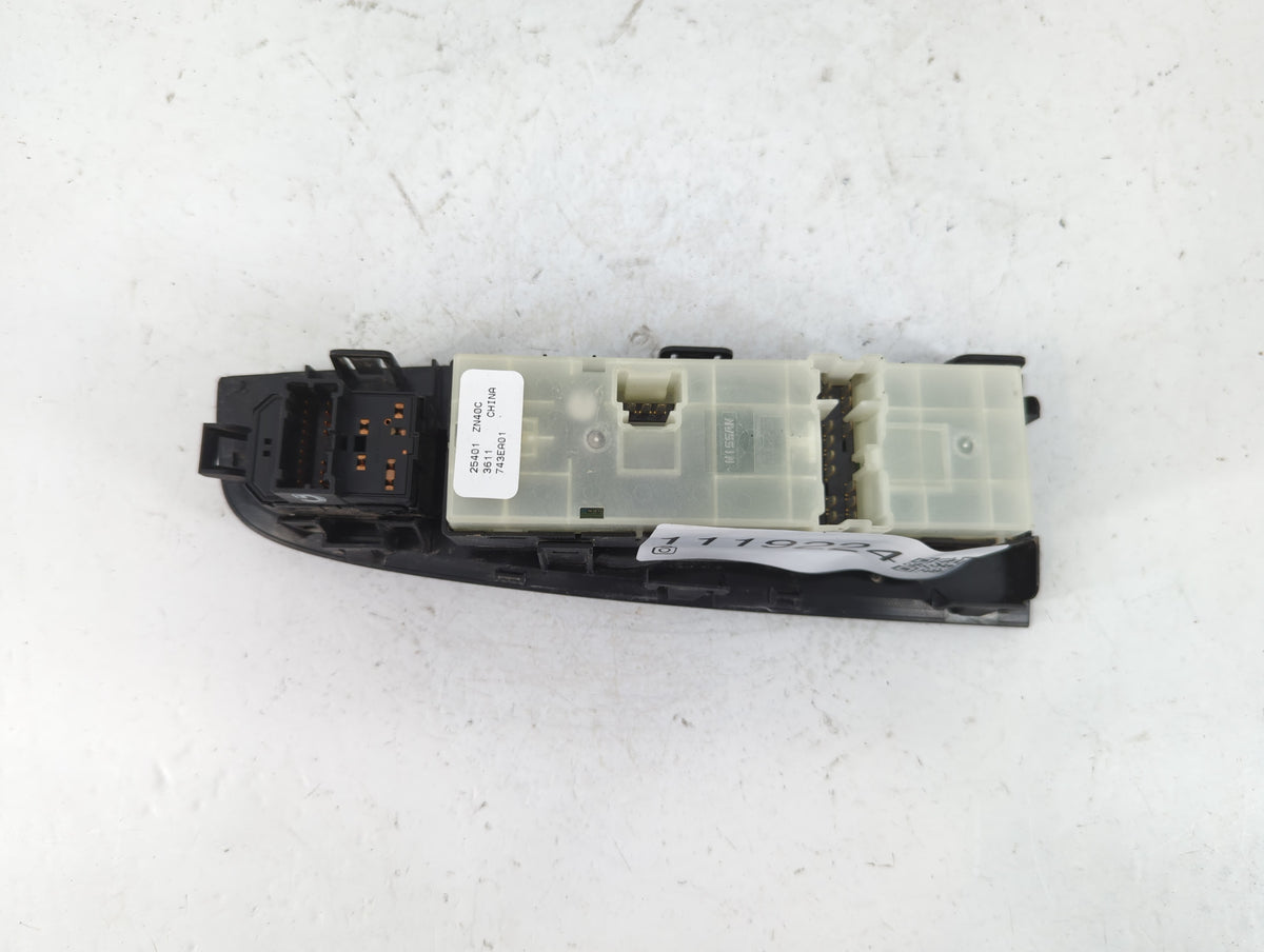 2007-2012 Nissan Altima Master Power Window Switch Replacement Driver Side Left P/N:25401 ZN40C Fits OEM Used Auto Parts - O