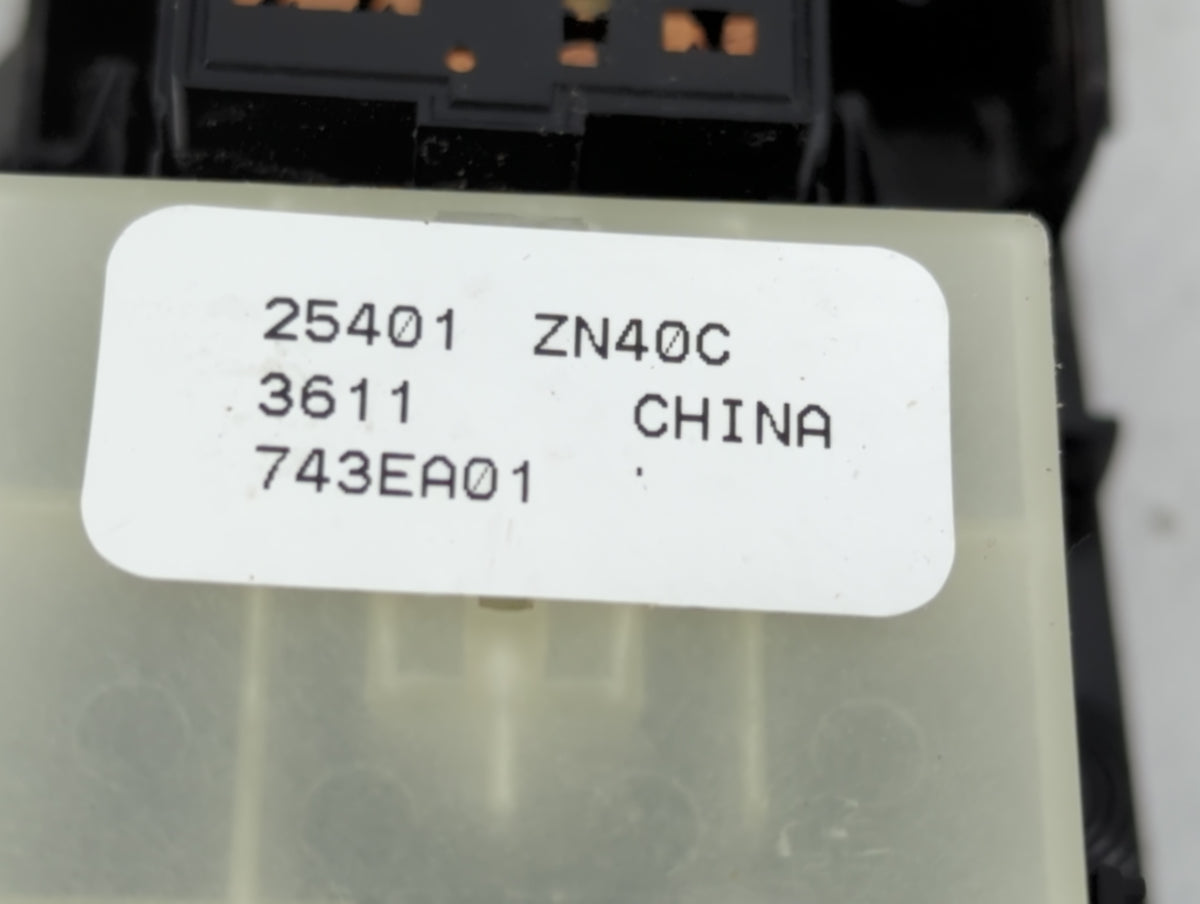 2007-2012 Nissan Altima Master Power Window Switch Replacement Driver Side Left P/N:25401 ZN40C Fits OEM Used Auto Parts - O