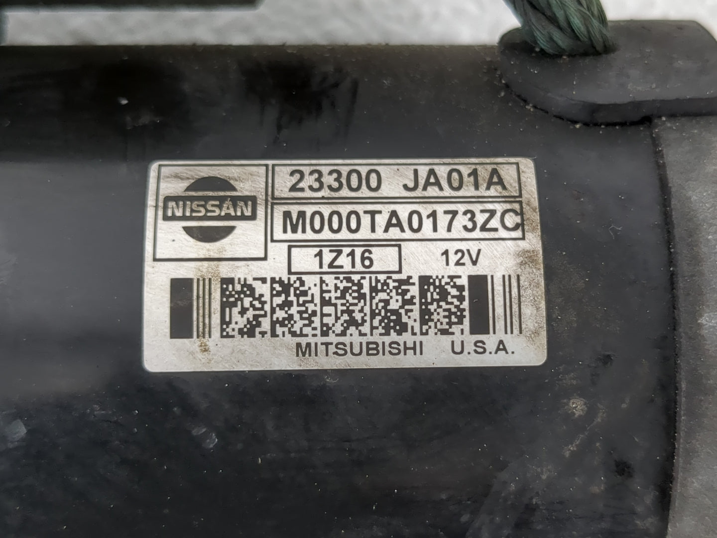 2007-2013 Nissan Altima Car Starter Motor Solenoid OEM P/N:23300 JA01A Fits Fits 2007 2008 2009 2010 2011 2012 2013 OEM Used