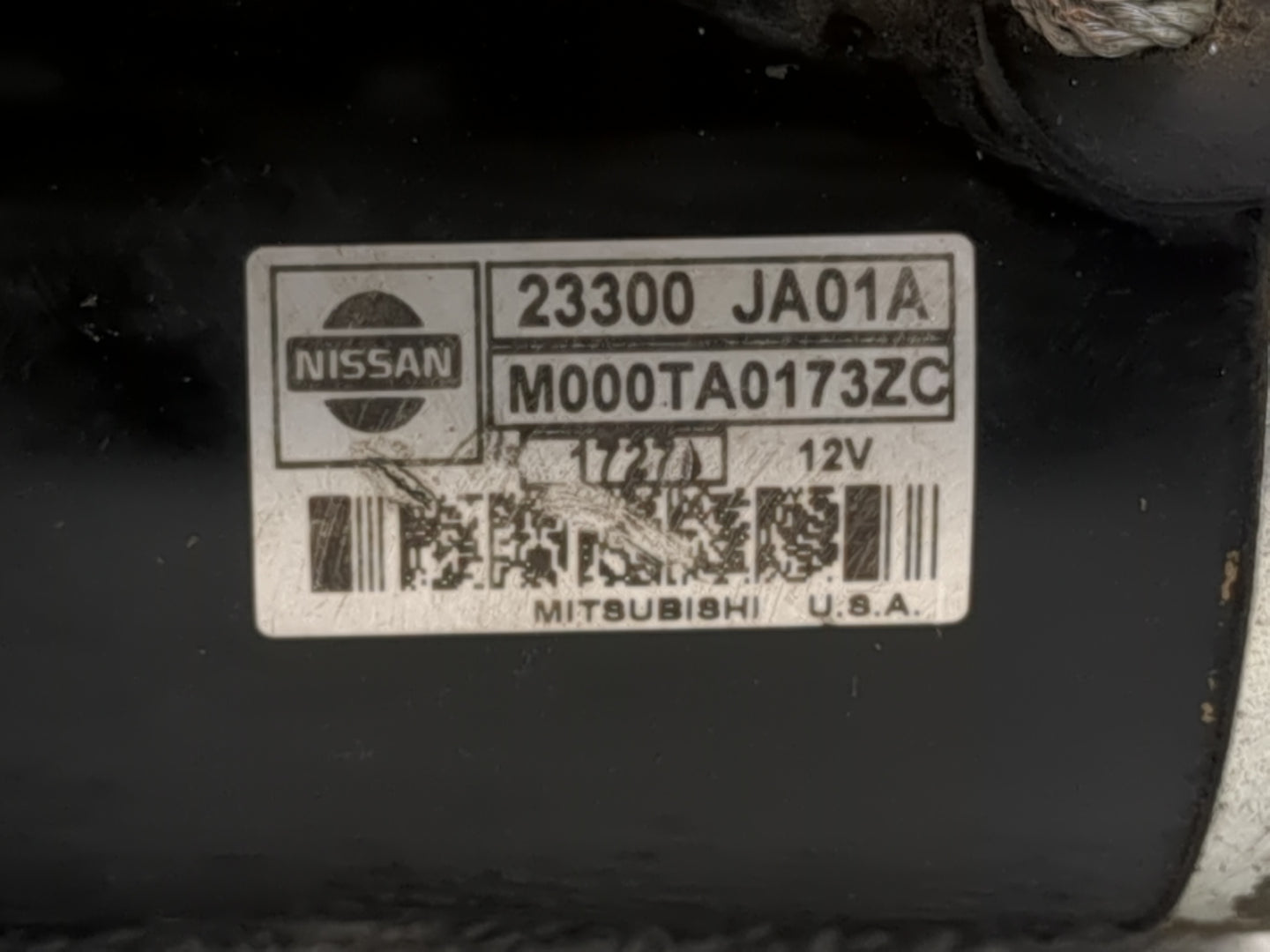 2007-2013 Nissan Altima Car Starter Motor Solenoid OEM P/N:23300 JA01A Fits Fits 2007 2008 2009 2010 2011 2012 2013 OEM Used