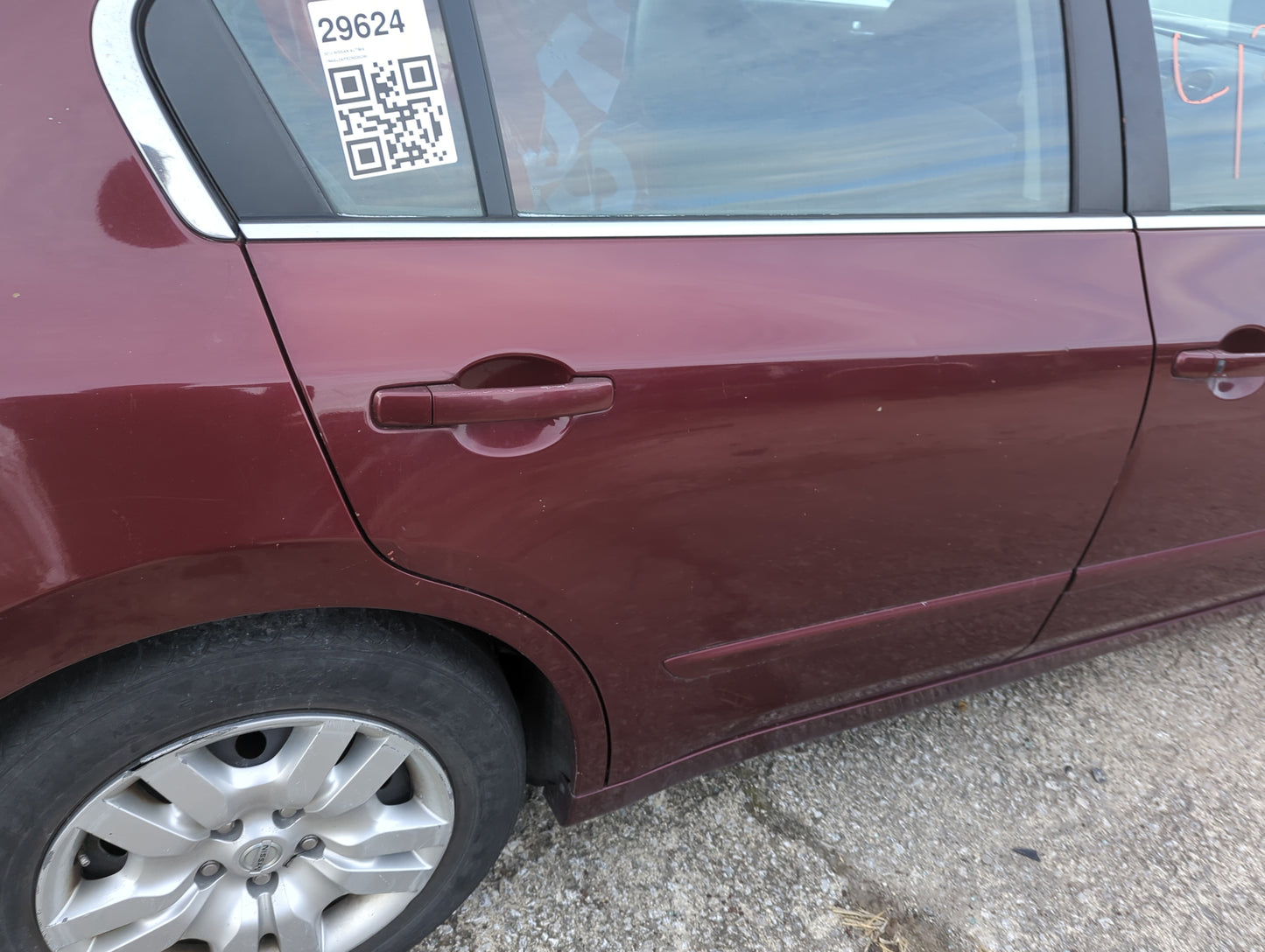 2007-2012 Nissan Altima Passenger Rear Door Oem - Oemusedautoparts1.com