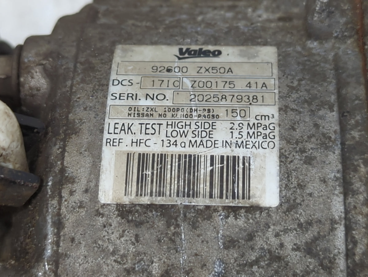 2007-2013 Nissan Altima Air Conditioning A/c Ac Compressor Oem - Oemusedautoparts1.com