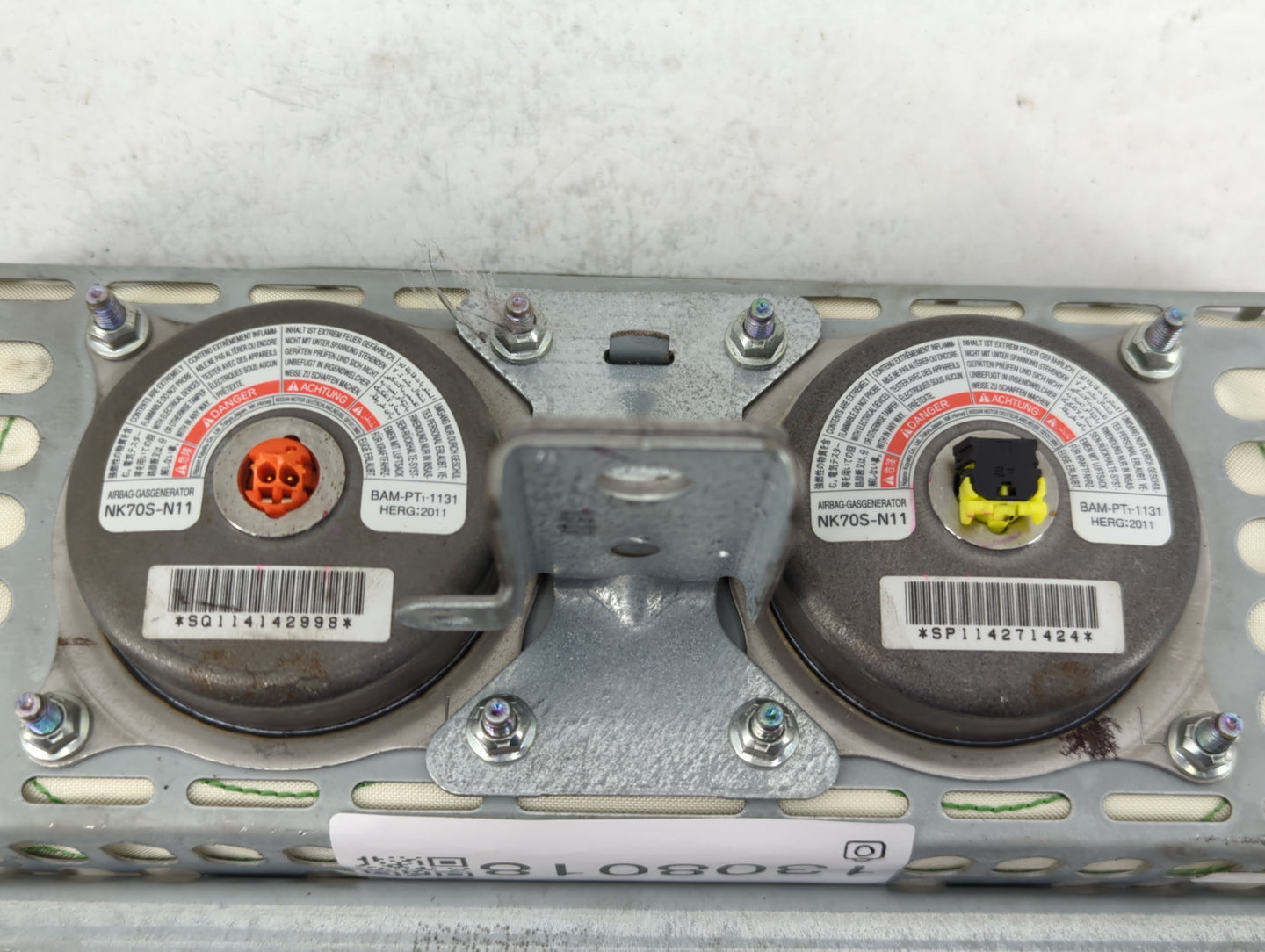 2007-2012 Nissan Altima Air Bag Passenger Right Dashboard OEM P/N:253-55314R Fits Fits 2007 2008 2009 2010 2011 2012 OEM Use