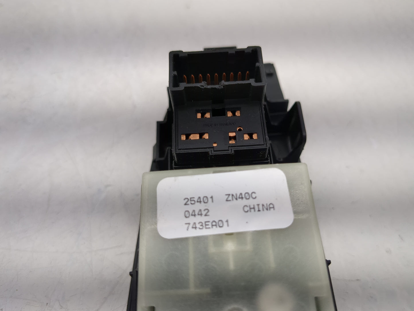 2007-2012 Nissan Altima Master Power Window Switch Replacement Driver Side Left P/N:25401 ZN40C Fits OEM Used Auto Parts - O