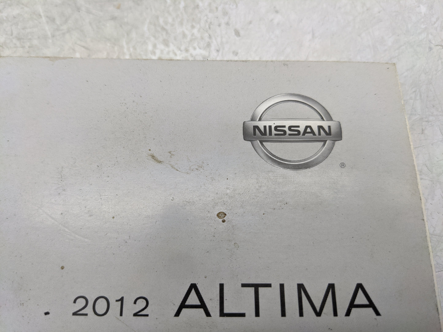 2012 Nissan Altima Owners Manual Book Guide OEM Used Auto Parts - Oemusedautoparts1.com