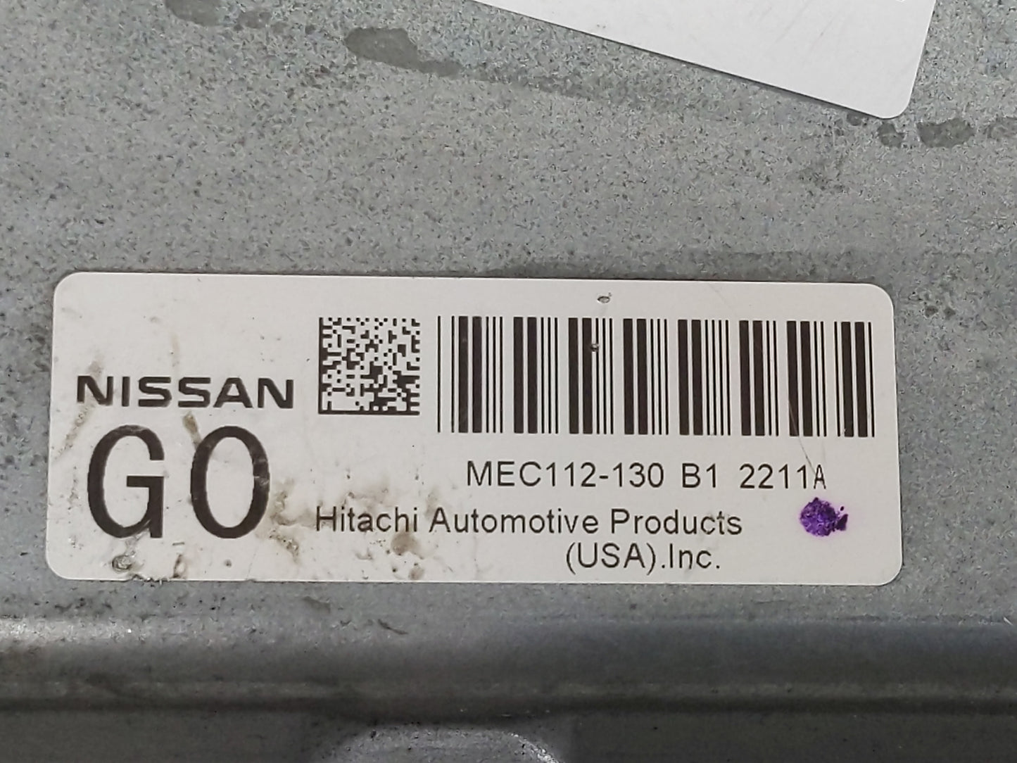 2011-2012 Nissan Altima PCM Engine Control Computer ECU ECM PCU OEM P/N:MEC112-130 Fits Fits 2011 2012 OEM Used Auto Parts -