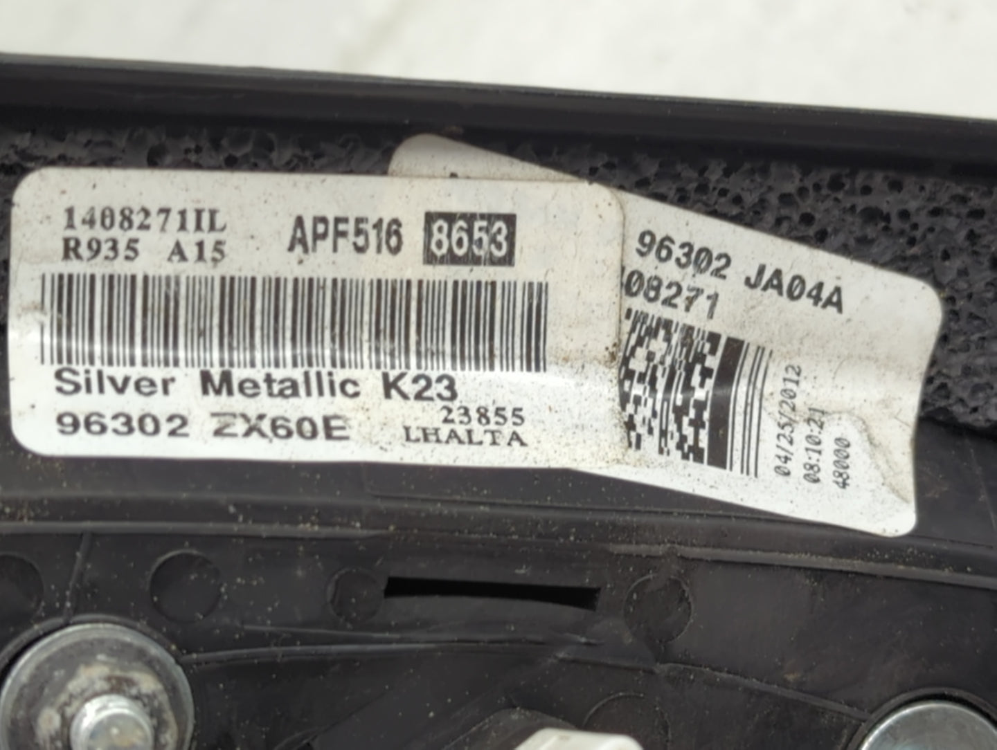 2007-2012 Nissan Altima Driver Left Side View Manual Door Mirror - Oemusedautoparts1.com