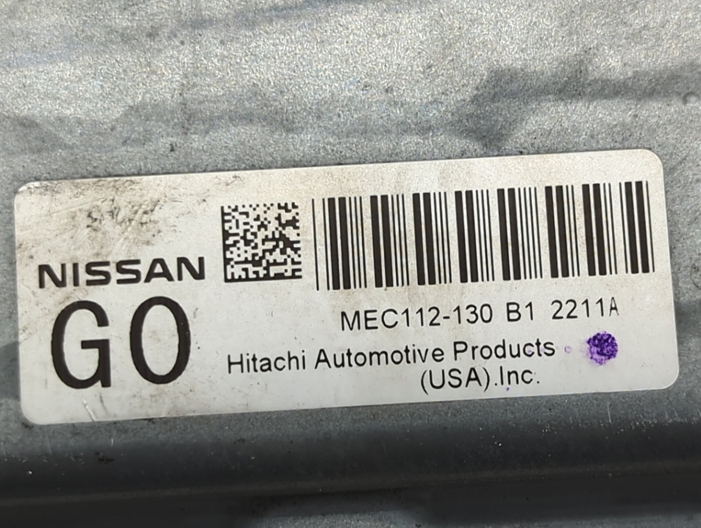 2011-2013 Nissan Altima PCM Engine Control Computer ECU ECM PCU OEM P/N:MEC112-130 B1 Fits Fits 2011 2012 2013 OEM Used Auto
