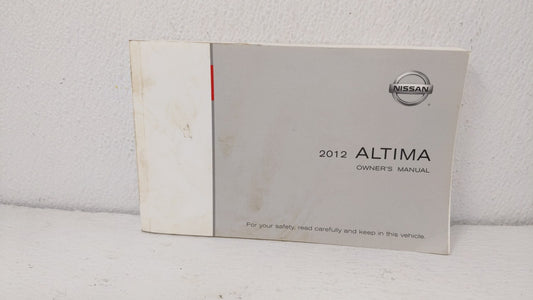 2012 Nissan Altima Owners Manual Book Guide OEM Used Auto Parts - Oemusedautoparts1.com
