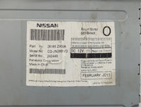 2010-2012 Nissan Altima Radio AM FM Cd Player Receiver Replacement P/N:28185ZX00A CQ-JN2861VD Fits Fits 2010 2011 2012 OEM U