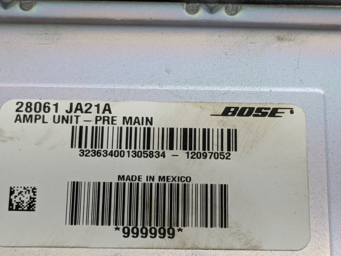 2010-2012 Nissan Altima Radio Speaker Amplifier 28061 Ja21a|28061ja21a - Oemusedautoparts1.com