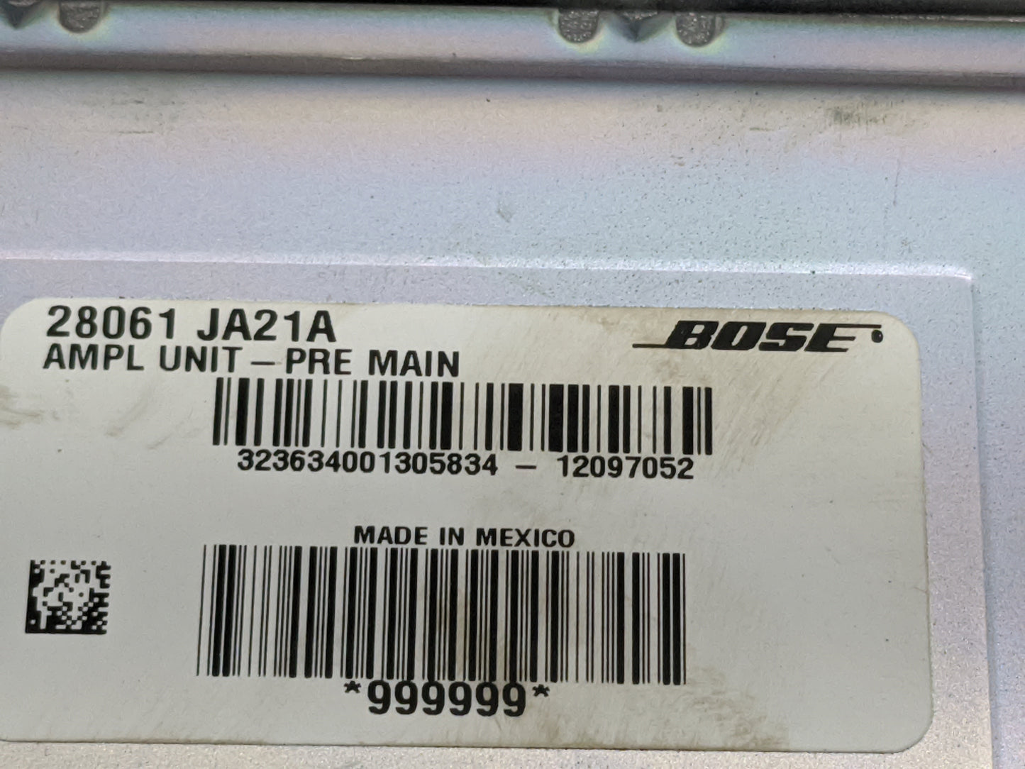 2010-2012 Nissan Altima Radio Speaker Amplifier 28061 Ja21a|28061ja21a - Oemusedautoparts1.com