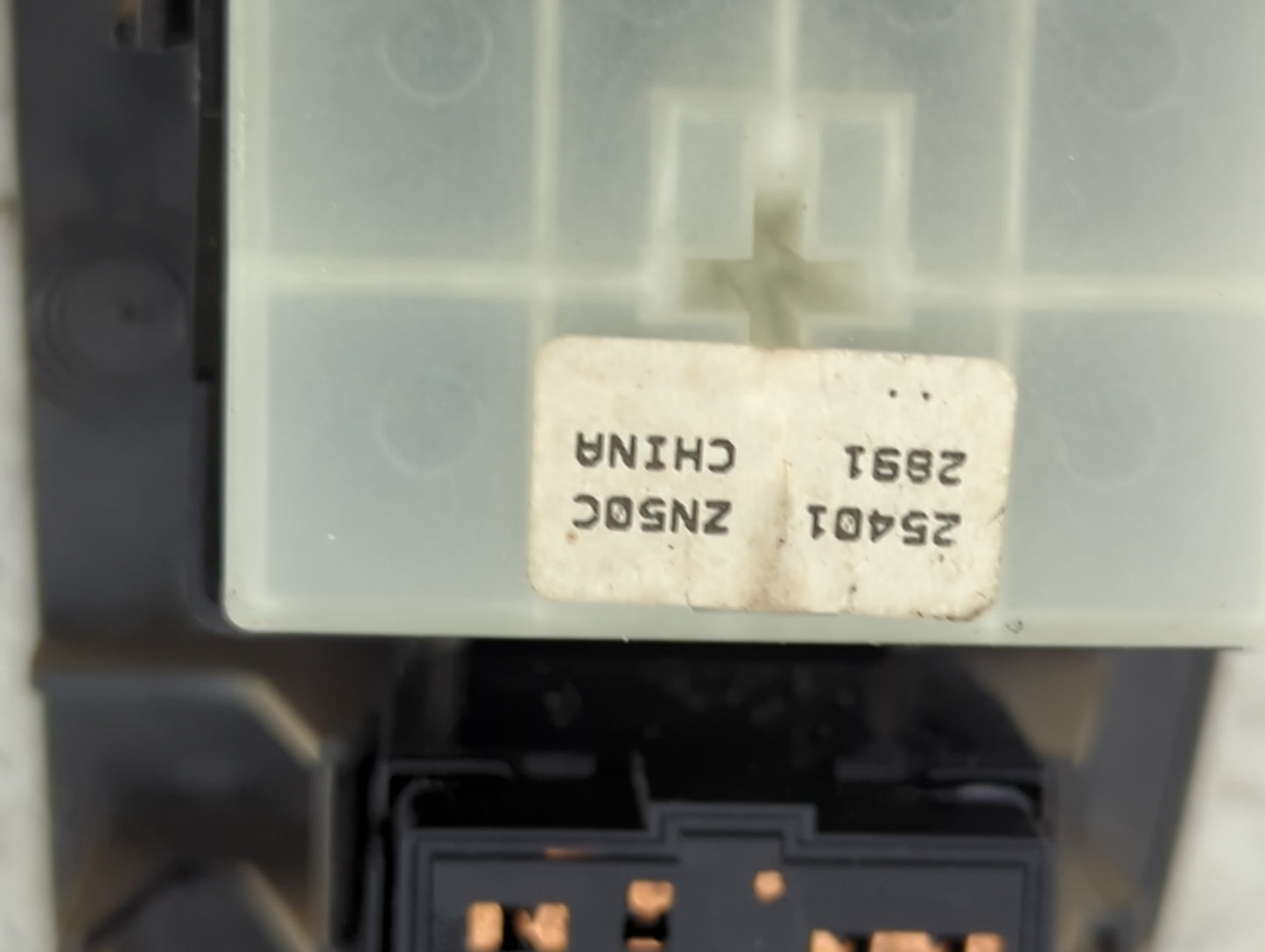2007-2012 Nissan Altima Master Power Window Switch Replacement Driver Side Left P/N:25401 ZN50C 25401ZN50C Fits OEM Used Aut