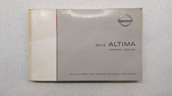 compare product 2012 Nissan Altima Owners Manual Book Guide P/N:OM2E 0L32U0 OEM Used Auto Parts