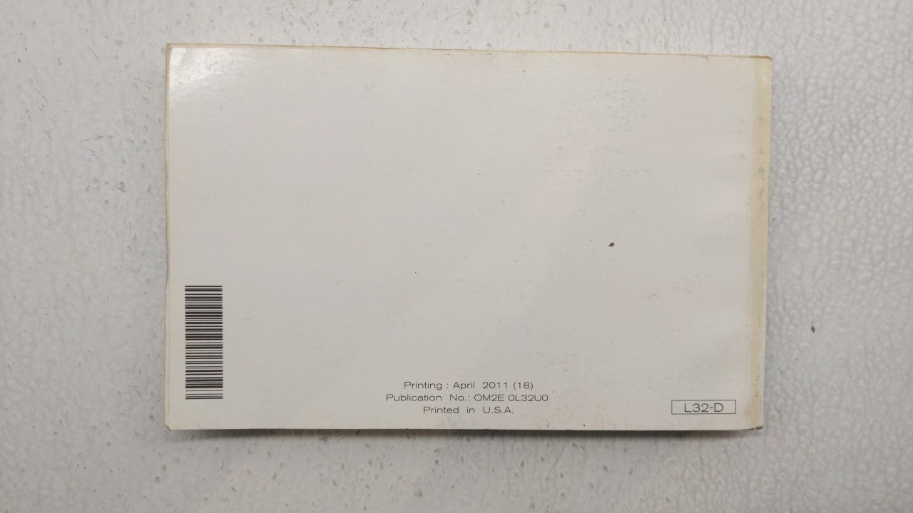 2012 Nissan Altima Owners Manual Book Guide P/N:OM2E 0L32U0 OEM Used Auto Parts - Oemusedautoparts1.com