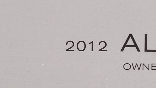 2012 Nissan Altima Owners Manual Book Guide OEM Used Auto Parts