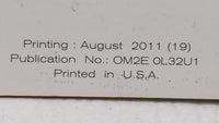 2012 Nissan Altima Owners Manual Book Guide OEM Used Auto Parts - Oemusedautoparts1.com