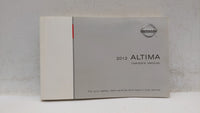 2012 Nissan Altima Owners Manual Book Guide OEM Used Auto Parts - Oemusedautoparts1.com